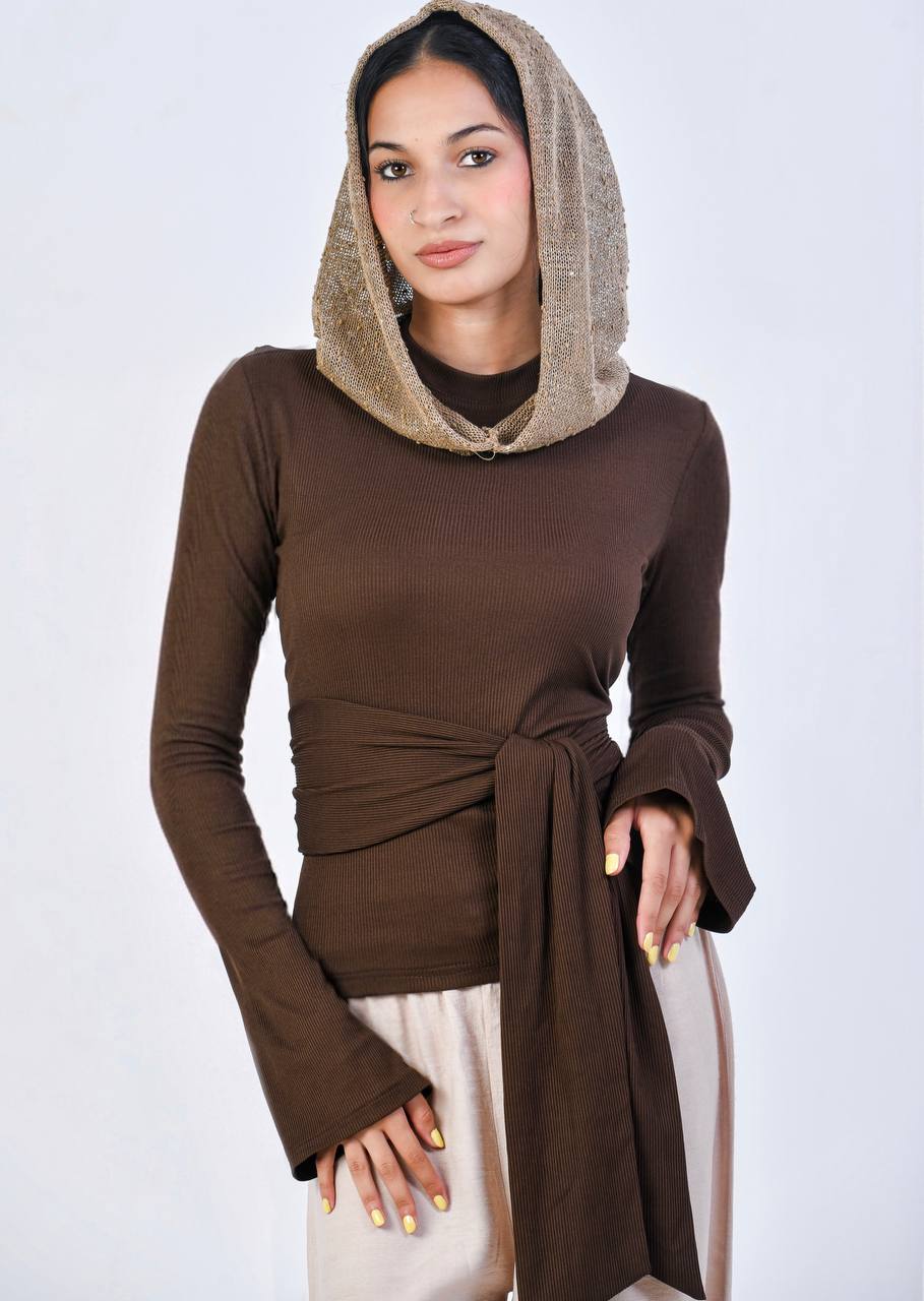 Drapé Wrap Top