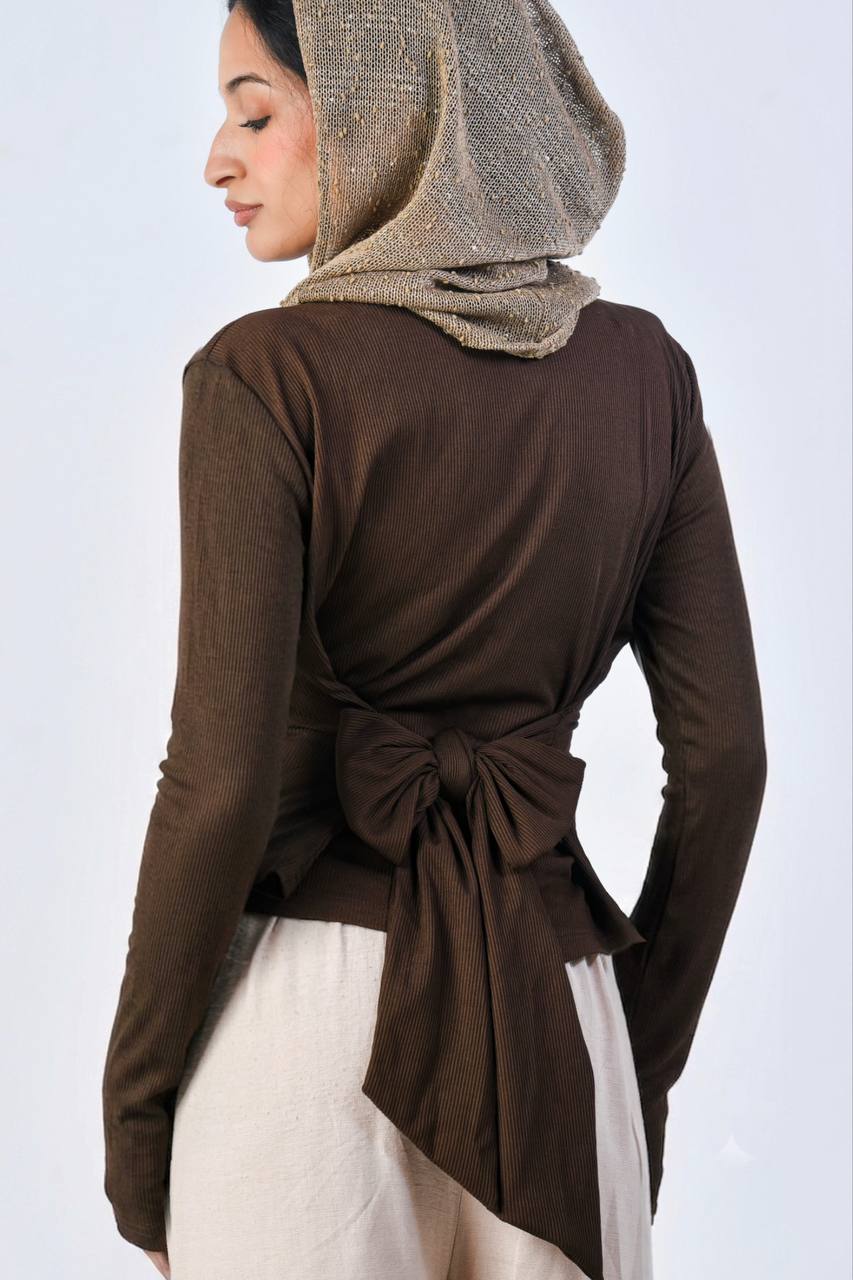 Drapé Wrap Top