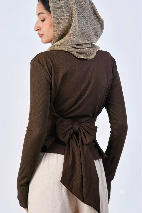 Drapé Wrap Top